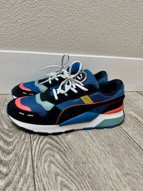 Puma Multicolor Casual Street Sneakers - Blue/Black Men’s size 10.5